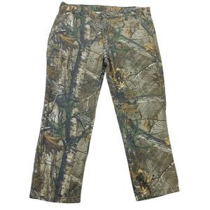 Carhartt Men's Rugged Flex Rigby Camo Dungaree Carpenter Pants Realtree 42x30